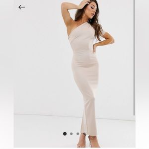 ASOS One Shoulder Midaxi Bandage Dress